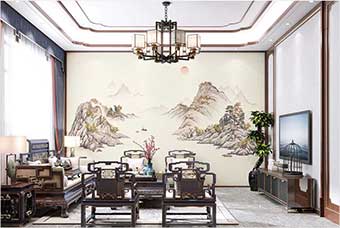 太原森佰汇航空纤维墙咔（巴山蜀水）