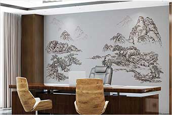 太原森佰汇航空纤维墙咔(山水之间)