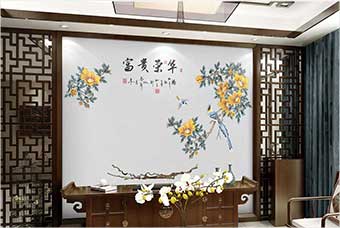 太原森佰汇航空纤维墙咔（富贵荣华）